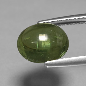 Apatite vert naturelle coupe ovale, 4,46 ct, transparent