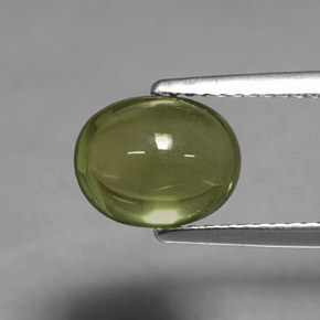 Apatite vert naturelle coupe ovale, 2,91 ct, transparent