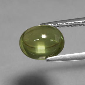 Apatite vert naturelle coupe ovale, 2,91 ct, transparent