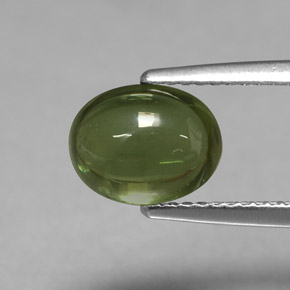 Apatite vert naturelle coupe ovale, 3,07 ct, transparent