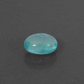 Apatite bleue naturelle coupe ovale, 0,52 ct, transparent