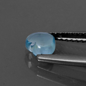 Apatite Bleu clair naturelle Forme de coeur, 0.65 ct, Transparent