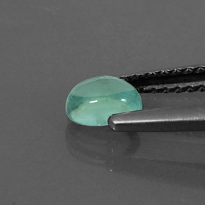 Apatite vert naturelle coupe ovale, 0,47 ct, transparent