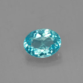 Apatite Bleu clair naturelle Coupe ovale, 0.65 ct, VS