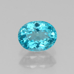 Apatite Bleu clair naturelle Coupe ovale, 0.54 ct, VS-SI