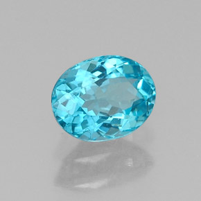 Apatite Bleu clair naturelle Coupe ovale, 0.54 ct, VS-SI