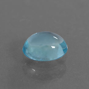 Apatite bleue naturelle coupe ovale, 0,39 ct, transparent