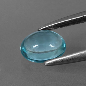 Apatite Bleu clair naturelle Coupe ovale, 0.67 ct, Transparent