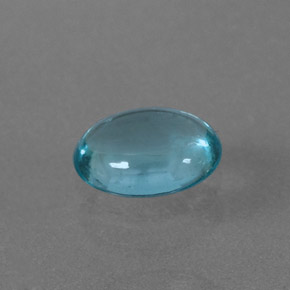 Apatite bleue naturelle coupe ovale, 0,56 ct, transparent