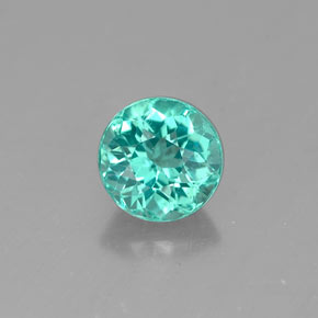 Apatite vert naturelle coupe roude, 0,67 ct, VS