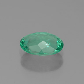 Apatite Vert clair naturelle Coupe ovale, 1.08 ct, VVS-VS