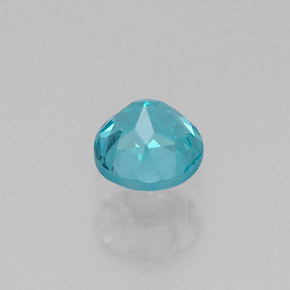 Apatite bleue naturelle coupe roude, 0,29 ct, VVS-VS
