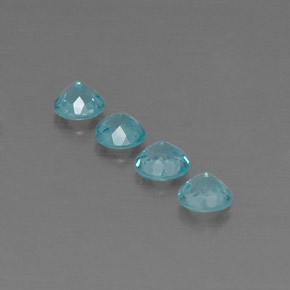 Achetez naturel ct bleue apatite gems, coupe roude, en provenance madagascar chez gemselect. en stock, livraison internationale!
