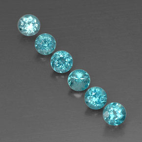 Achetez naturel ct bleue apatite gems, coupe roude, en provenance madagascar chez gemselect. en stock, livraison internationale!