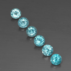Achetez naturel ct Bleu clair Apatite gems, Coupe roude, En provenance Madagascar chez GemSelect. En stock, livraison internationale!