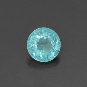 Apatite vert naturelle coupe roude, 0,43 ct, VS
