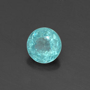 Apatite vert naturelle coupe roude, 0,43 ct, VS