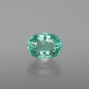 Apatite Vert clair naturelle Coupe ovale, 1.07 ct, VS