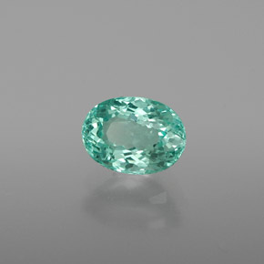 Apatite Vert clair naturelle Coupe ovale, 1.07 ct, VS