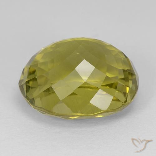 Apatite Jaune maïs naturelle ovale, 11.38 ct, VS