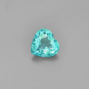 Apatite Vert naturelle Forme de coeur, 1.02 ct, VS-SI