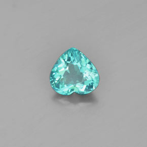 Apatite Vert naturelle Forme de coeur, 1.02 ct, VS-SI