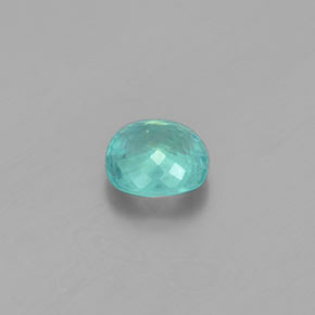 Apatite vert naturelle coupe coussin, 1,55 ct, VS-SI