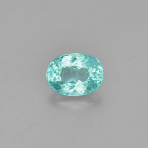 Apatite vert naturelle coupe ovale, 1,31 ct, VS