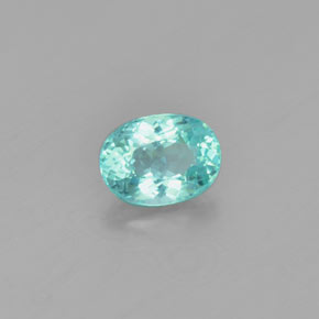 Apatite vert naturelle coupe ovale, 1,31 ct, VS
