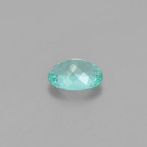 Apatite vert naturelle coupe ovale, 1,31 ct, VS