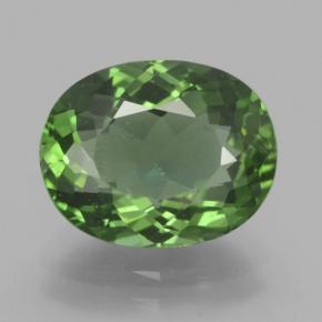 Apatite vert naturelle coupe ovale, 4,49 ct, VS-SI