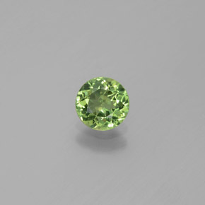 Apatite vert naturelle coupe roude, 0,69 ct, VS