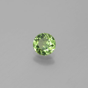 Apatite vert naturelle coupe roude, 0,69 ct, VS