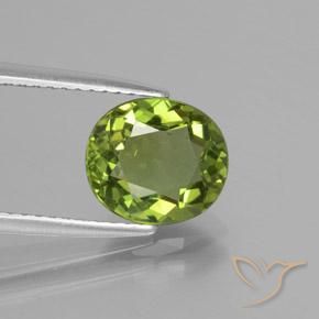 Apatite Vert moyen naturelle Coupe ovale, 2.14 ct, VS