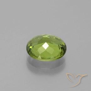 Apatite Vert moyen naturelle Coupe ovale, 2.14 ct, VS