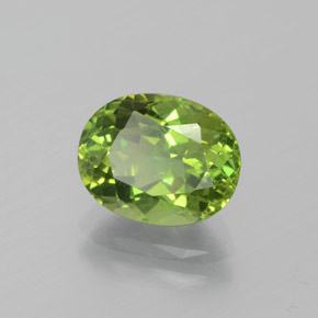 Apatite Vert naturelle ovale, 2.34 ct, VS