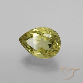 Apatite Jaune moyen naturelle En forme de poire, 2.55 ct, VS