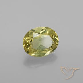 Apatite Jaune moyen naturelle ovale, 1.73 ct, VS