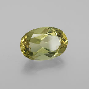 Apatite Vert clair naturelle Coupe ovale, 3.79 ct, VS-SI