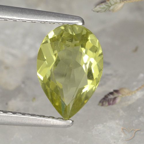 1.40ct Naturel Vert forêt chaud Apatite, En forme de poire, VS