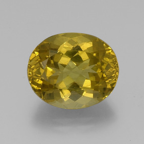 Apatite Brun doré naturelle Coupe ovale, 15.28 ct, VS