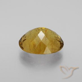 Apatite Doré brunâtre naturelle ovale, 7.36 ct, VS-SI