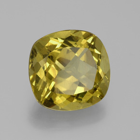 Apatite Jaune moyen naturelle Coupe coussin, 6.16 ct, VS-SI