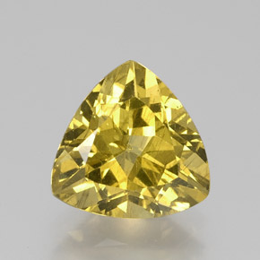 Apatite Vert Doré naturelle Trillion, 2.83 ct, VS