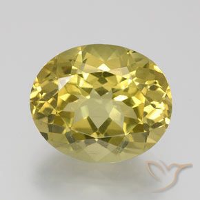 6.53ct Naturel Jaune brunâtre Apatite, ovale, VS