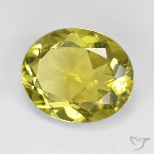 Apatite Jaune clair naturelle ovale, 7.19 ct, VS