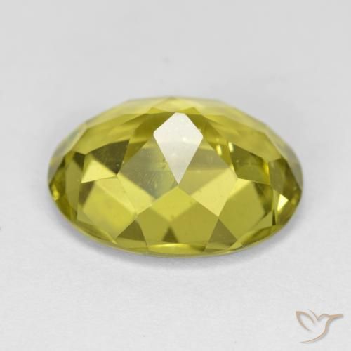 Apatite Jaune clair naturelle ovale, 7.19 ct, VS