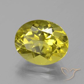 Apatite Jaune ananas naturelle ovale, 5.60 ct, VS