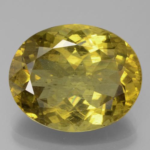 Apatite Jaune moyen naturelle Coupe ovale, 11.23 ct, VS-SI