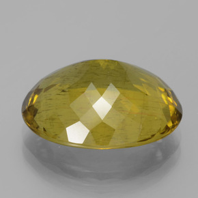 Apatite Jaune moyen naturelle Coupe ovale, 11.23 ct, VS-SI